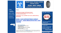 Desktop Screenshot of healdgreengarage.co.uk