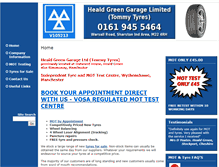 Tablet Screenshot of healdgreengarage.co.uk